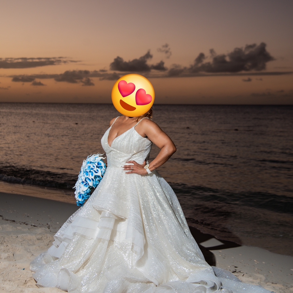 Elegant White Wedding Gown